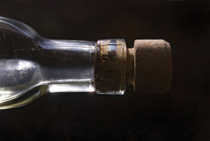 Wall Art - Photograph - Bottle And Cork-1 by Steve Somerville