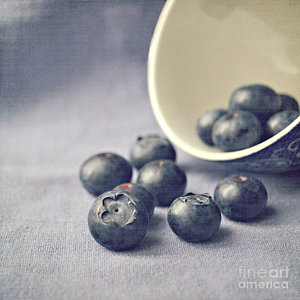 Wall Art - Photograph - Bowl Of Blueberries by Lyn Randle