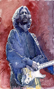Wall Art - Painting - Eric Clapton 04 by Yuriy Shevchuk