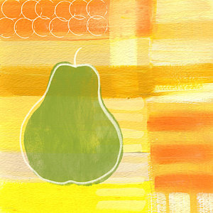 Painting - Green Pear- Art By Linda Woods by Linda Woods