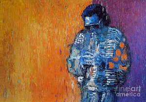 Wall Art - Painting - Jazz Miles Davis 2 by Yuriy Shevchuk