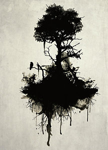 Wall Art - Painting - Last Tree Standing by Nicklas Gustafsson