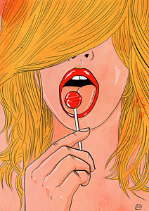 Wall Art - Drawing - Lollipop by Giuseppe Cristiano