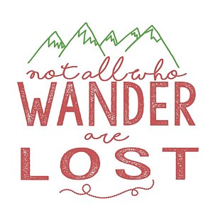 Wall Art - Digital Art - Not All Who Wander Are Lost In Pink by Heather Applegate