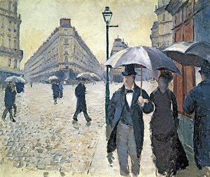 Impressionism Wall Art - Painting - Paris A Rainy Day by Gustave Caillebotte