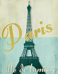 Paris Skyline Wall Art - Painting - Paris City Of Light by Mindy Sommers