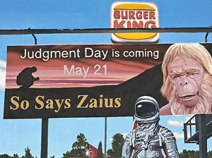 Science Fiction Wall Art - Painting - So Says Zaius by Scott Listfield