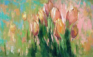 Impressionism Wall Art - Painting - Spring In Unison by Anastasija Kraineva
