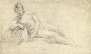 Wall Art - Drawing - Study Of A Female Nude  by William Hogarth