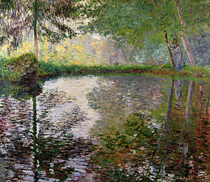 Impressionism Wall Art - Painting - The Lake At Montgeron by Claude Monet