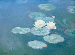 Impressionism Wall Art - Painting - Waterlilies Evening by Claude Monet