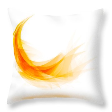 Abstract Feather Throw Pillow