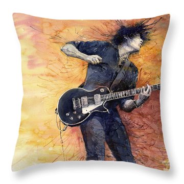 Jazz Rock Guitarist Stone Temple Pilots Throw Pillow
