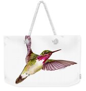 Calliope Hummingbird Weekender Tote Bag by Amy Kirkpatrick