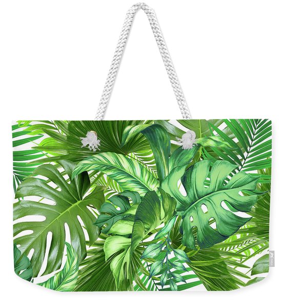 Green Tropic  Weekender Tote Bag