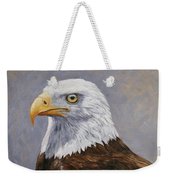 Bald Eagle Portrait Weekender Tote Bag by Crista Forest
