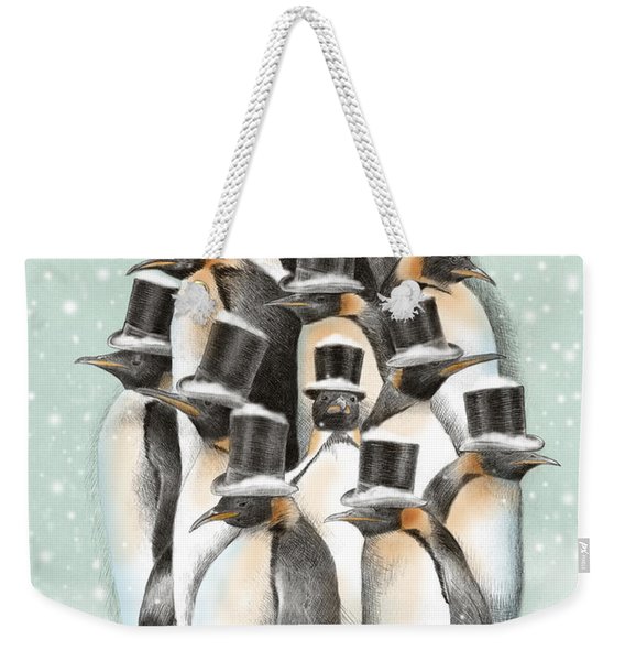A Gathering In The Snow Weekender Tote Bag