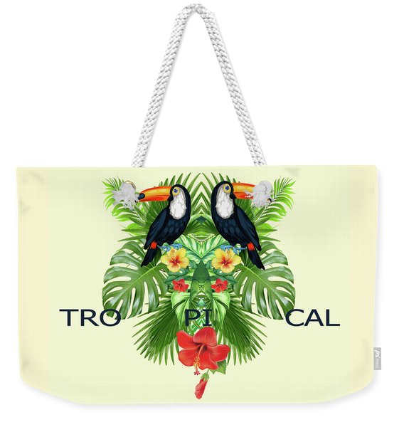 Tropical Summer  Weekender Tote Bag
