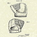 Baseball Mitt 1945 Patent Art by Prior Art Design