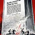 Books are Weapons in the War of Ideas 1942 US World War II Anti-German poster showing Nazis  by Anonymous