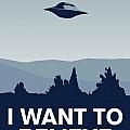 My I want to believe minimal poster-xfiles by Chungkong Art