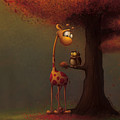 Autumn Giraffe by Tooshtoosh