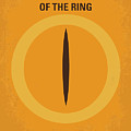 No039 My Lord of the Rings minimal movie poster by Chungkong Art