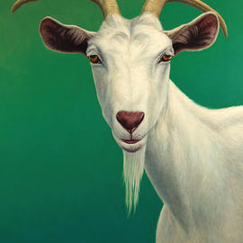 Portrait of a Goat by James W Johnson