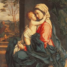 The Virgin and Child Embracing by Giovanni Battista Salvi