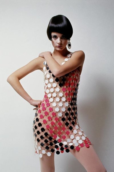 Wall Art - Photograph - A Model Wearing A Mini Dress by David Mccabe