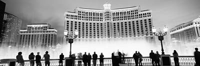 Wall Art - Photograph - Hotel Lit Up At Night, Bellagio Resort by Panoramic Images
