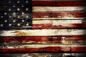 Wall Art - Photograph - American Flag 33 by Les Cunliffe