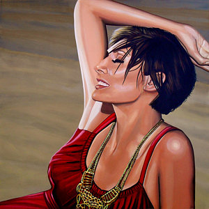 Wall Art - Painting - Natalie Imbruglia Painting by Paul Meijering