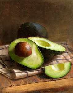 Wall Art - Painting - Avocados by Robert Papp