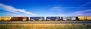 Wall Art - Photograph - Boxcars Railroad Ca by Panoramic Images