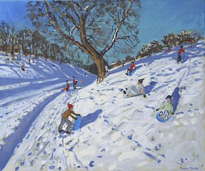 Wall Art - Painting - Bright Morning   Chatsworth by Andrew Macara