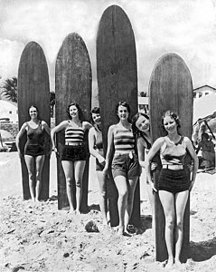 Wall Art - Photograph - California Surfer Girls by Underwood Archives