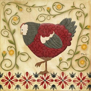 Wall Art - Painting - Charming Chicks 1 by Paul Brent