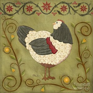 Wall Art - Painting - Charming Chicks 3 by Paul Brent