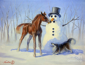 Wall Art - Painting - Christmas Bounty by Jeanne Newton Schoborg