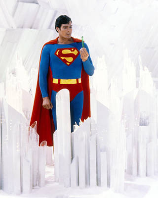 Wall Art - Photograph - Christopher Reeve In Superman  by Silver Screen