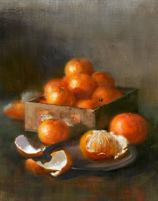Wall Art - Painting - Clementines by Robert Papp