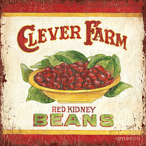 Wall Art - Painting - Clever Farms Beans by Debbie DeWitt