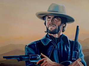Wall Art - Painting - Clint Eastwood Painting by Paul Meijering