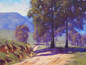 Wall Art - Painting - Country Road Oberon by Graham Gercken