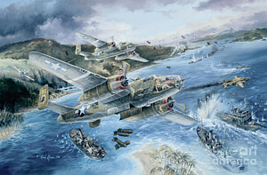 Wall Art - Painting - Derailing The Tokyo Express by Randy Green