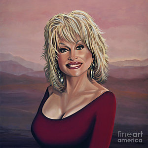 Wall Art - Painting - Dolly Parton 2 by Paul Meijering