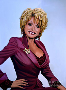 Wall Art - Painting - Dolly Parton by Paul Meijering