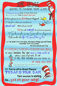 Wall Art - Digital Art - Dr Seuss - Quotes To Change Your Life by Georgia Fowler