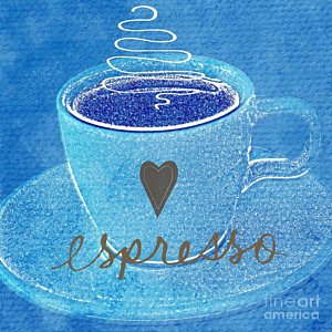 Wall Art - Painting - Espresso by Linda Woods